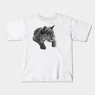 Bobcat cub Kids T-Shirt